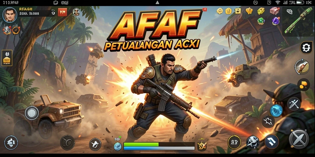 Tangkapan layar gameplay <strong>AFAF</strong> yang menunjukkan aksi pertarungan yang mendebarkan.