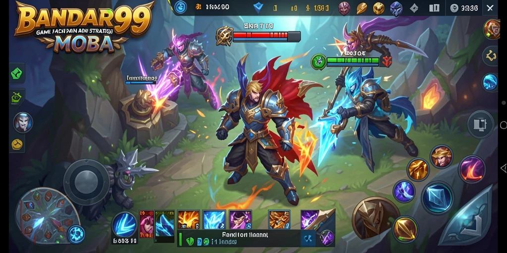 Tampilan penuh aksi gameplay <strong>BANDAR99</strong> di pertarungan tim.
