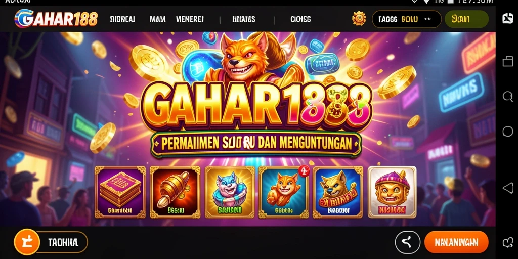 Screenshot menampilkan gameplay GAHAR188 yang seru dan mengasyikkan.