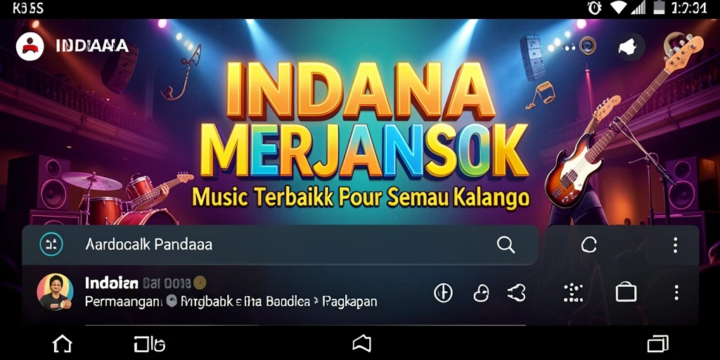Tampilan gameplay INDAAA yang seru dan interaktif saat bermain musik.