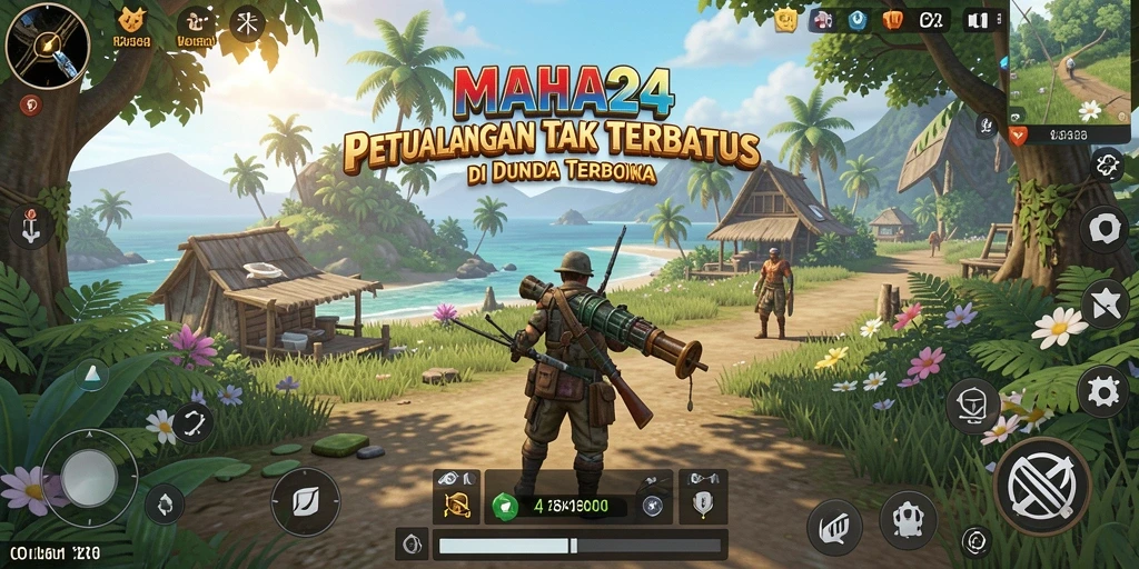 Tampilan gameplay menakjubkan di dunia terbuka MAHA24.