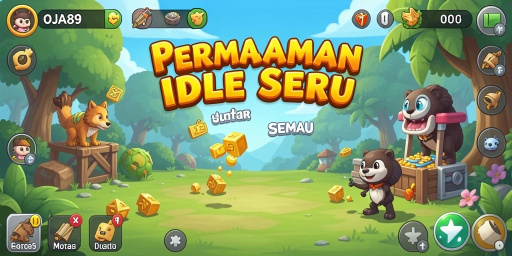 Tampilan gameplay menarik dari OJA89 yang menunjukkan mekanisme Idle.