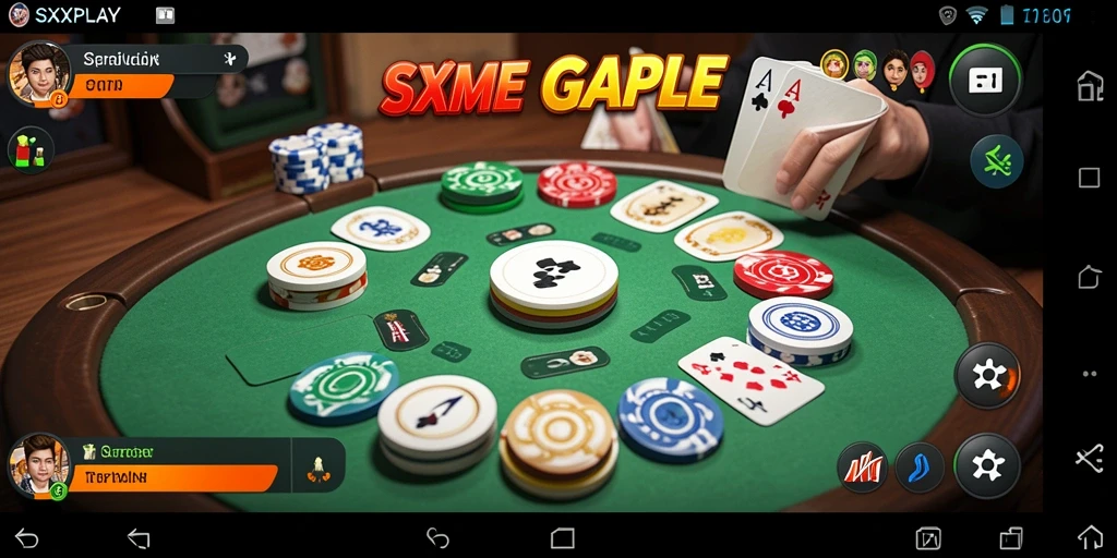 Tampilan gameplay SXXPLAY yang seru dan interaktif dalam permainan Gaple.