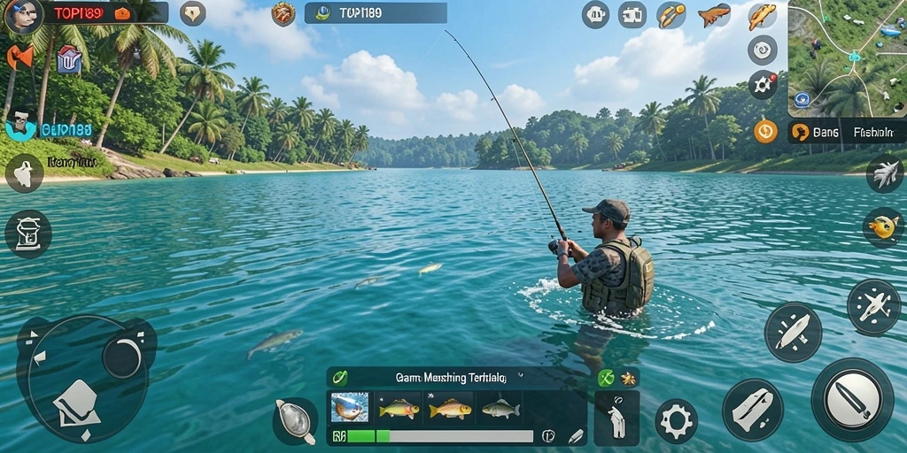 Tangkapan ikan yang menakjubkan dalam gameplay TOPI189.